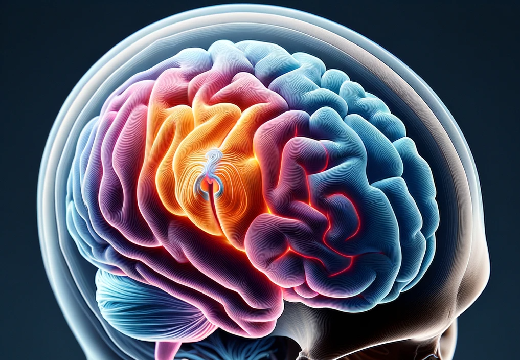 Illustration of the limbic system in the brain