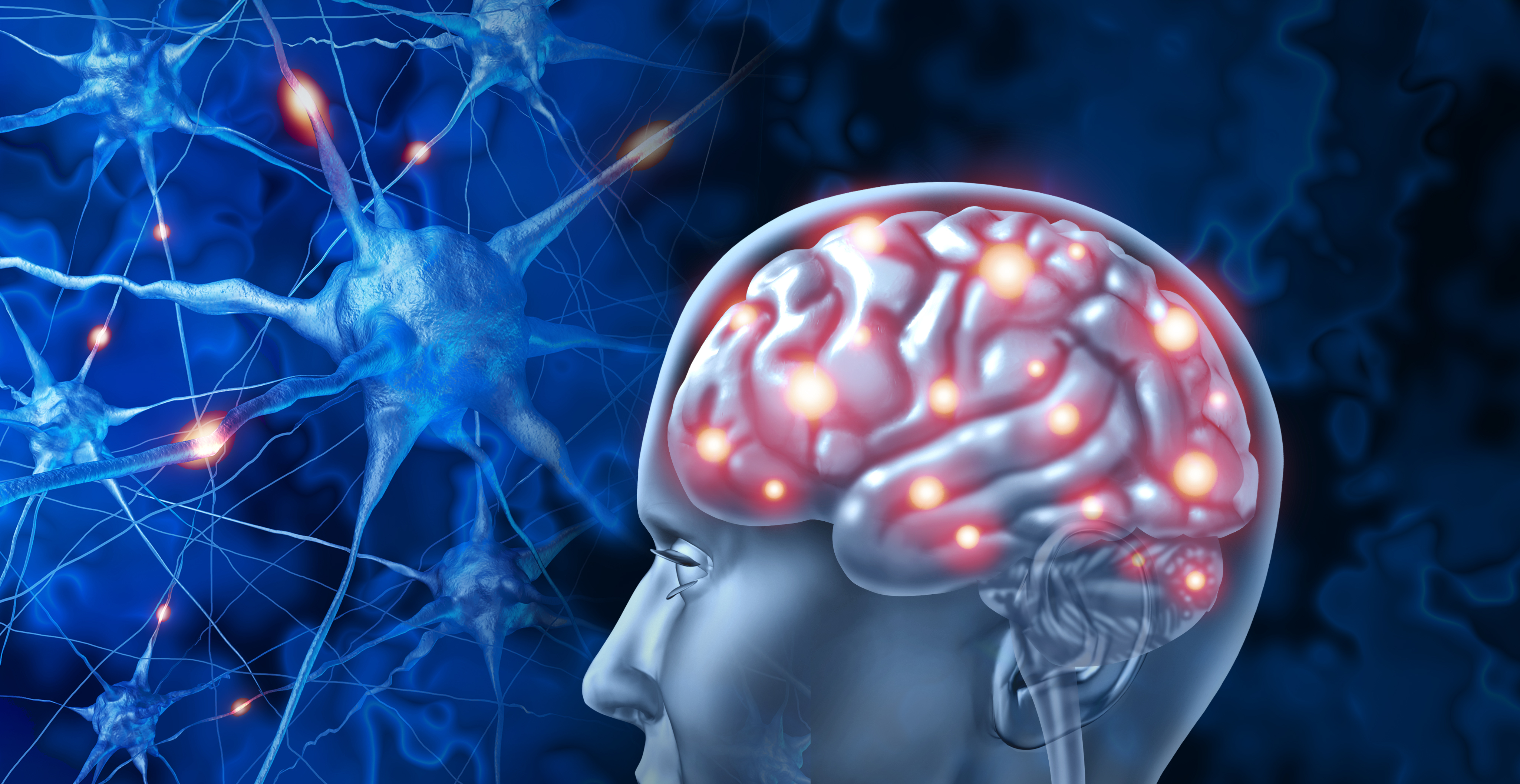 Illustration representing brain retraining and neuroplasticity